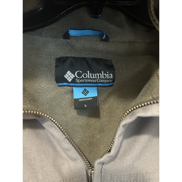 Columbia: Performance Hunting Gear Winter Coat Barn Jacket Canvas Size Large - Picture 3 of 8